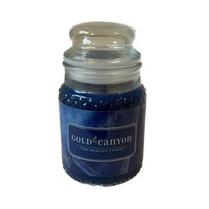 FRESH DENIM Gold Canyon Scented Mini Candle 5 oz / 142 g NWOT Discontinued